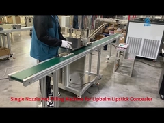 Dudak balosu ruj koruyucu için tek nozelli sıcak doldurma makinesi