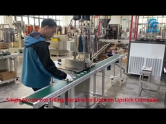 Dudak balosu ruj koruyucu için tek nozelli sıcak doldurma makinesi