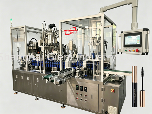 JQH-02 Yüksek Hızlı Otomatik Lipgloss Doldurma Makinesi PCS/MIN Servo Piston Doldurucu Kozmetik Paketleme Liniyası