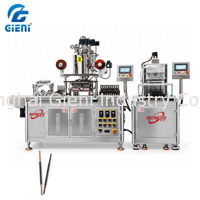 Automatic Cosmetic Lip Liner Eyebrow  Pencil Filling and Demolding Line Designed for Round and Triangular