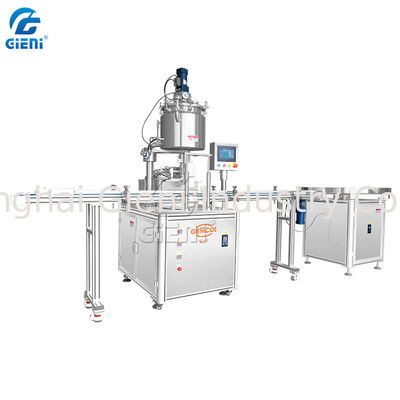 Nozul Kaldırma ile 45pcs / Min 100ml Kapatıcı Krem Kozmetik Dolum Makinesi