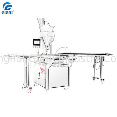 900pcs / H PLC Kontrollü 25L Hazneli Kozmetik Gevşek Toz Dolum Makinesi