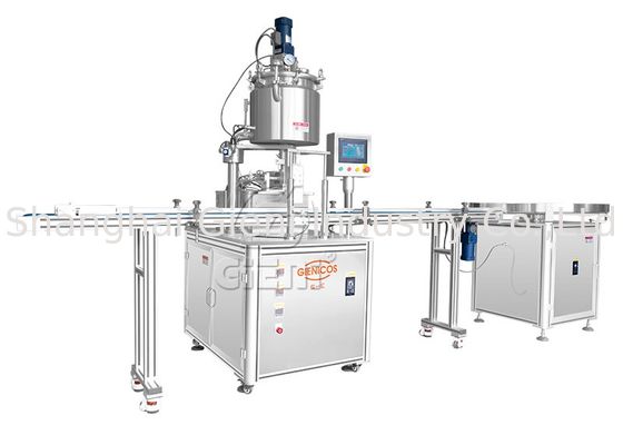 Nozul Kaldırma ile 45pcs / Min 100ml Kapatıcı Krem Kozmetik Dolum Makinesi