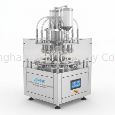 JQR-02C Rotary CC Krem Dolum Makinesi, 24-30 Döngü/Dakika, ±0,1g Doğruluk ve CE Sertifikalı
