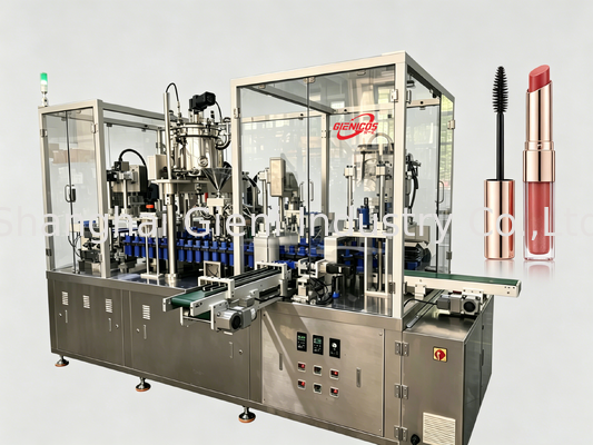 JQH-02 80 PCS/MIN çıkışı ve SUS304 malzemesi olan Servo Piston teknolojisi ile yüksek hızlı dudak parlatıcı doldurma makinesi