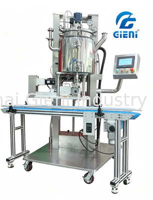 Servo ile çalışan tank kaldırma ve kozmetik doldurma için vakum fonksiyonu ile hassaslıklı sıcak doldurma makinesi