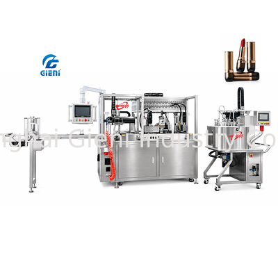 GLU-900 Sub-Zero Cooling Lipstick Filling Machine KANGSHIJIE Compressor -20°C 900pcs/h Production