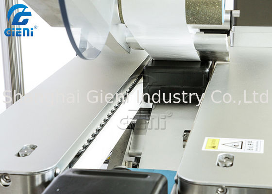 91mm Kemer 250pcs / Min Kozmetik Çift Taraflı Etiketleme Makinesi