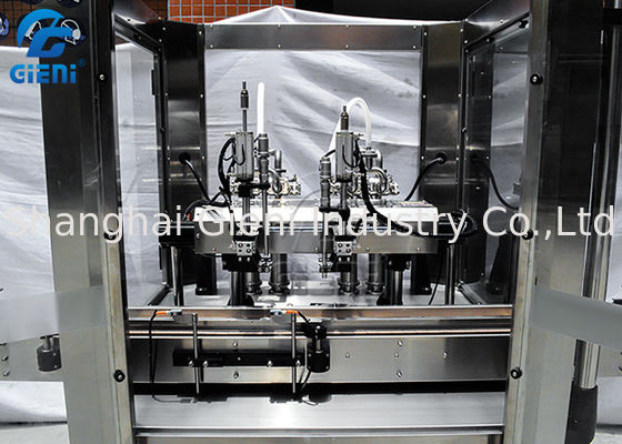 Lineer Sıvı 2 Nozullu Hareketli Kozmetik Dolum Makinesi