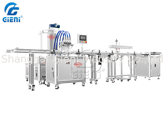 4 Nozullu 3 Katlı 50ml Dudak Balsamı Çubuk Kozmetik Dolum Makinesi