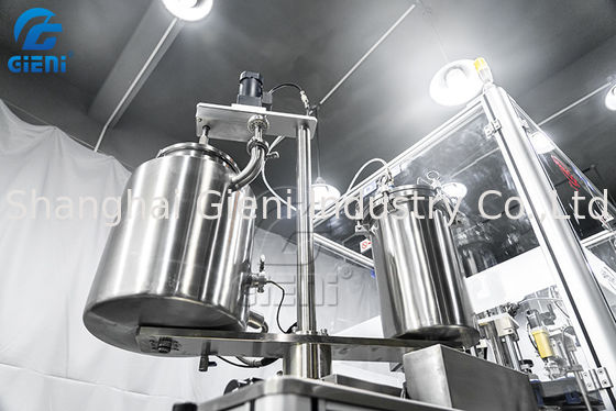 Döner Tip Maskara Kozmetik Dolum Makinesi PLC Kontrolü 60pcs / Min