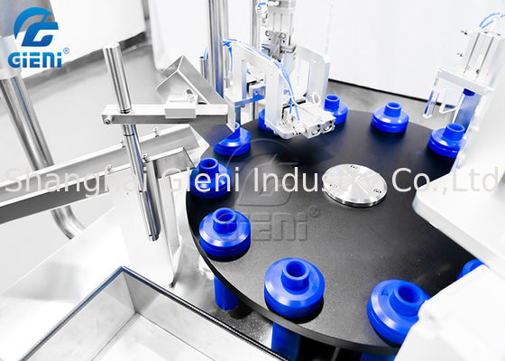 Maskara veya Dudak Parlatıcısı İçin Yarı Otomatik Döner Dolum ve Kapatma Makinesi