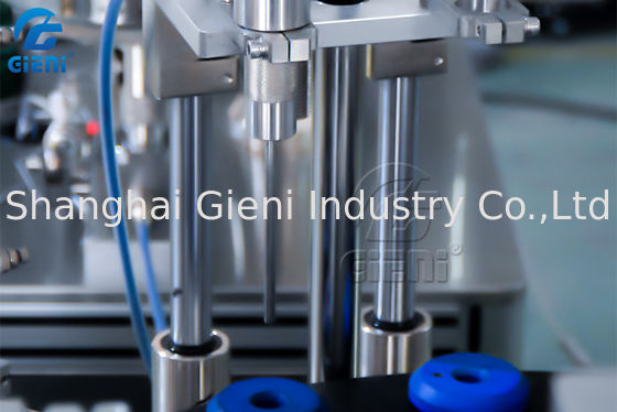 AC220V 50pcs / Min Döner Tırnak Jeli Dolum Makinesi 2 Nozul