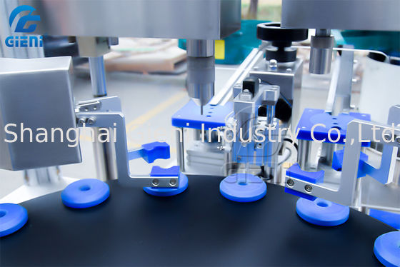 AC220V 50pcs / Min Döner Tırnak Jeli Dolum Makinesi 2 Nozul