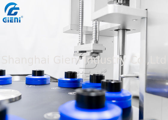 1-100ML Tek Nozullu Döner Tip Maskara Dolum Makinesi 30PCS / M, 2 Tanklı