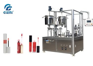 İyi bir fiyat. Yarı - Otomatik Dudak Parlatıcısı Dolum Makinesi 24 ~ 30pcs / Min Kapasiteli Döner Tip çevrimiçi