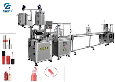 İyi bir fiyat. Yarı Otomatik Dudak Yağı Dolum Makinesi, Karıştırma Tankı, Lineer Tip çevrimiçi