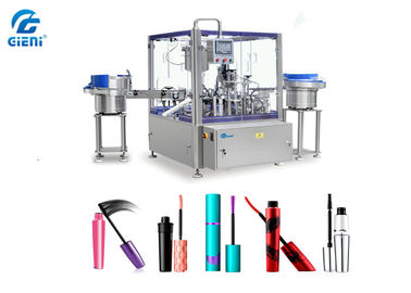 İyi bir fiyat. Döner Tip Otomatik Kozmetik Dolum Makinesi PLC Kontrol 1-30ml Kapasite çevrimiçi