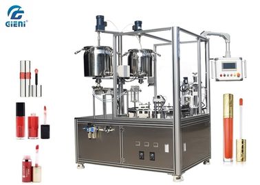 İyi bir fiyat. Dudak Parlatıcısı İçin Servo Motorlu Yüksek Hassasiyetli Kozmetik Dolum Makinesi 2 Kafaları çevrimiçi
