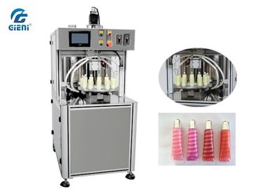 İyi bir fiyat. Multi Colors Spiral Lip Gloss Filling Machine 12L Material Tank çevrimiçi