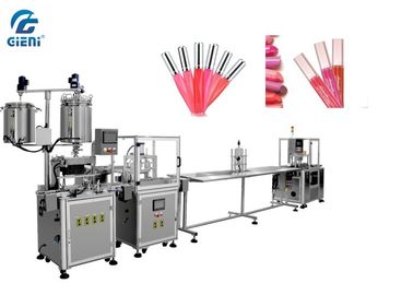İyi bir fiyat. Farklı Kaplar İçin Statik Dolum Modeli Dudak Yağı Dolum Makinesi 60 ~ 84pcs / Min çevrimiçi
