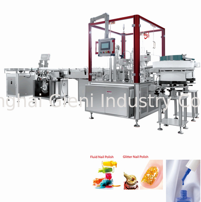 İyi bir fiyat. Hızlı çivi cilalama doldurma makinesi 30pcs/min Ürün Hızı 20-30 Şişe/min Üretim Kapasitesi çevrimiçi