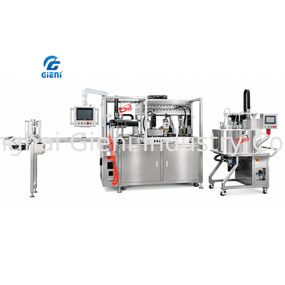 GLU-900 Servo Motorlu Ruj Dolum Makinesi Mitsubishi PLC 900 adet/saat Otomatik Üretim Hattı