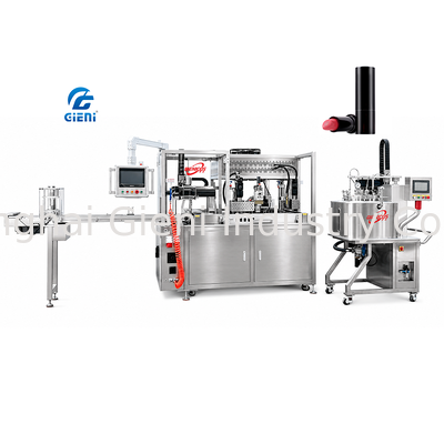 GLU-900 Otomatik Dudak Rengi Üretim hattı aşağı yuvarlama istasyonu 900pcs/h Çoklu formatlı makine
