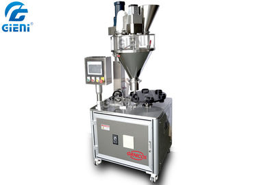 İyi bir fiyat. Turntable Kalıp ile Makine Tek Nozul Dolum 1.5KW Tırnak Tozu Kozmetik çevrimiçi