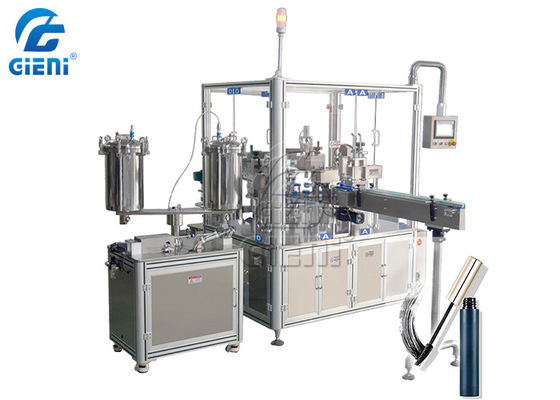 İyi bir fiyat. 20L Tank 14ml Döner Maskara Dolum Kapatma Makinesi çevrimiçi