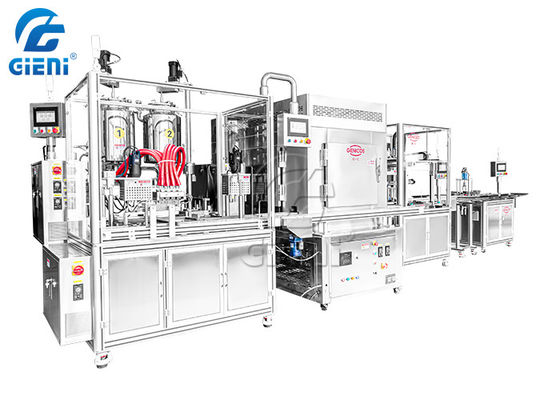 İyi bir fiyat. 960Pcs / Min Silikon Kozmetik Dolum Makinesi Ruj Üretim Ekipmanları çevrimiçi