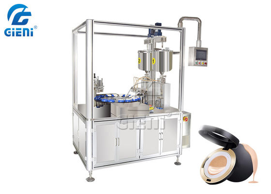 16 Döner İstasyonlu Kozmetik CC Krem Dolum Makinesi 10pcs / Min